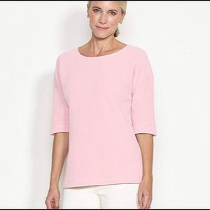 Dudley Stephens Natural Blush Wythe Fleece Top